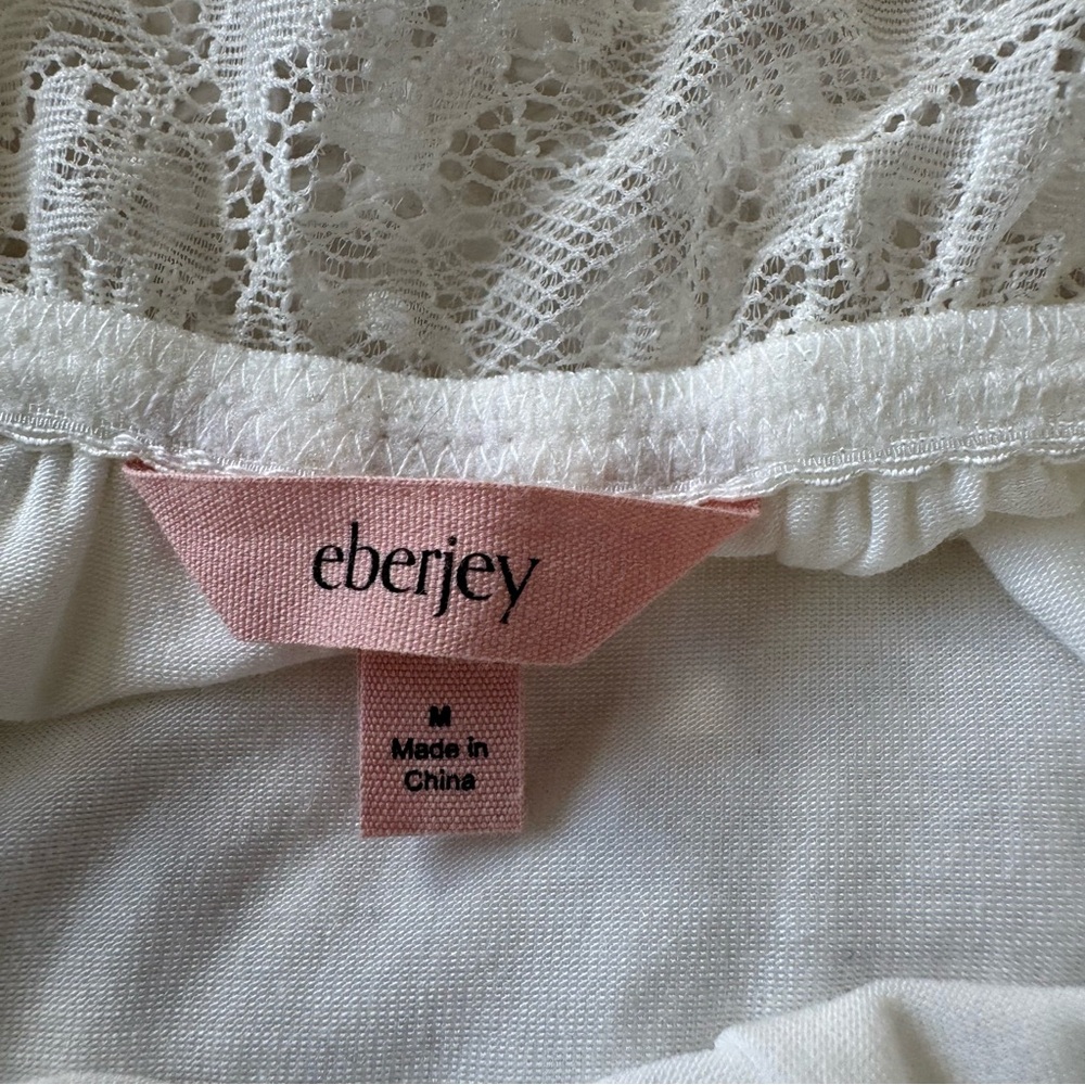 EBERJEY~ Mia Slip Chemise dress in Ivory Cream Size Medium - Picture 13 of 14